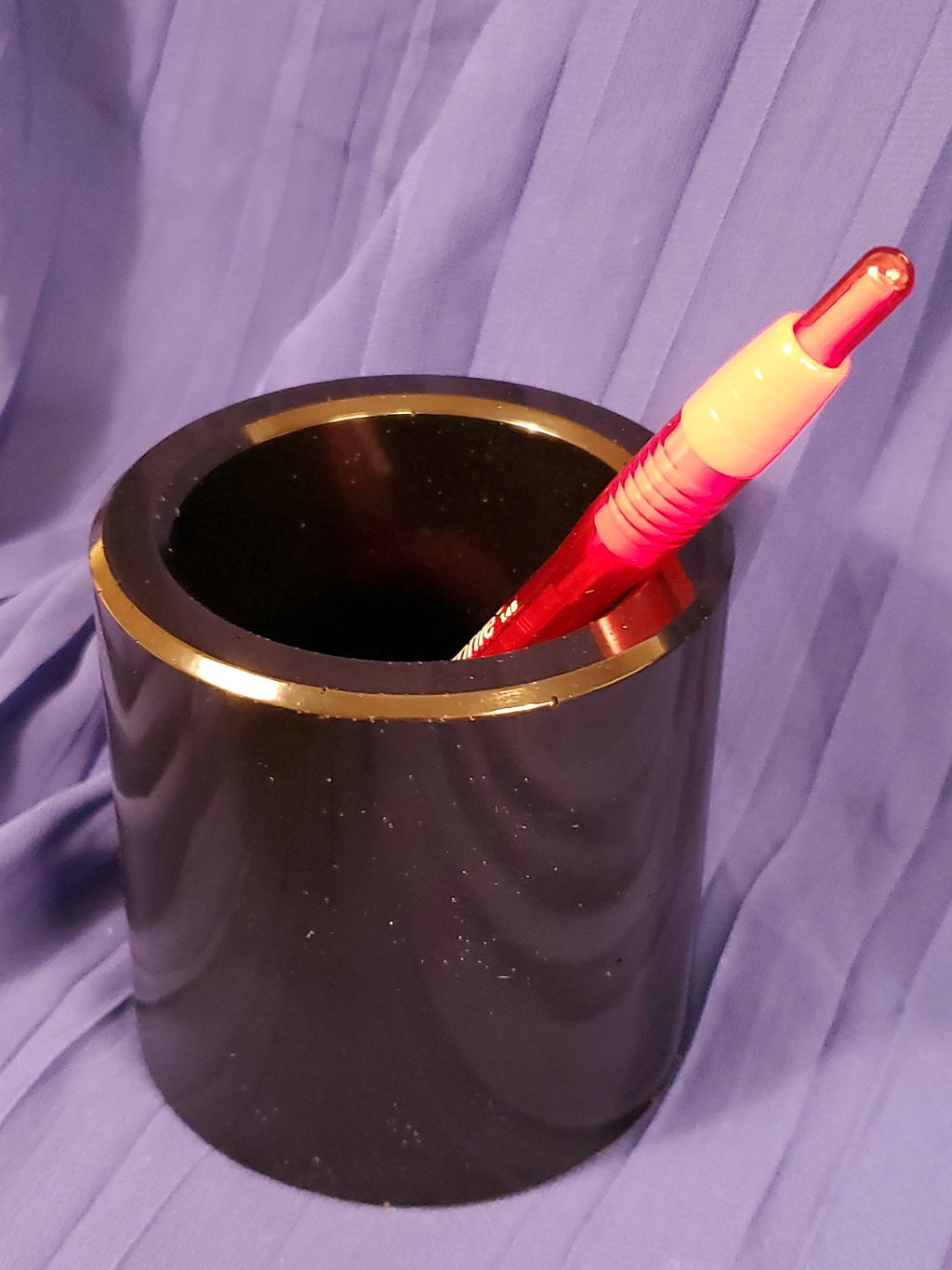 Large Carbon Pen Holder for Desks