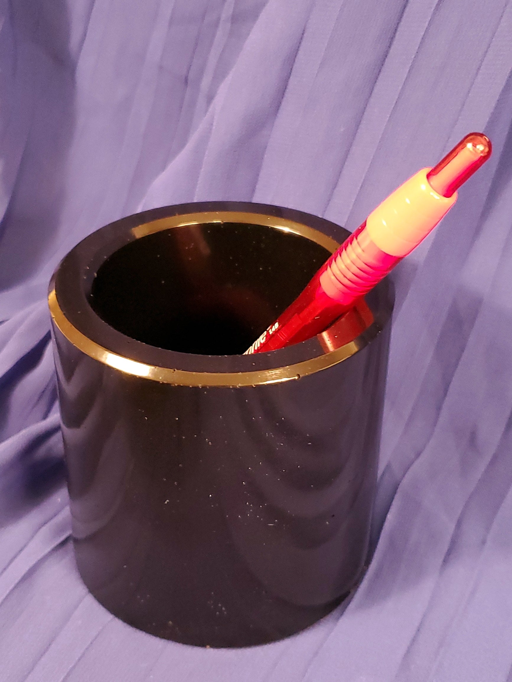 Large Carbon Pen Holder for Desks